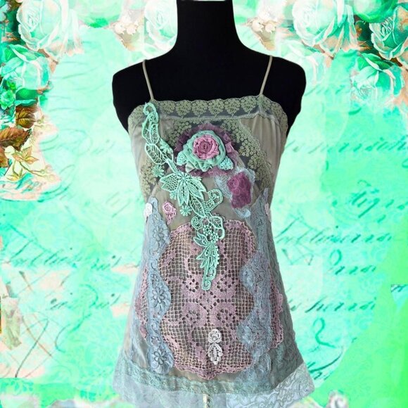 Vintage Romance Top | Roselani Jasmin | Size X-Small - Picture 1 of 6